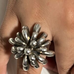 Peruvian Handmade Elegant Silver Floral Ring